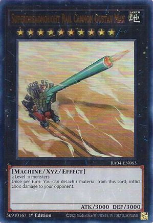 Superdreadnought Rail Cannon Gustav Max (UR) (RA04-EN063) - Quarter Century Stampede 1st Edition Quarter Century Stampede Yugioh Single  Squirtle Squad Card Shop.