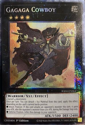 Gagaga Cowboy (PCR) (RA04-EN064) - Quarter Century Stampede 1st Edition Quarter Century Stampede Yugioh Single  Squirtle Squad Card Shop.