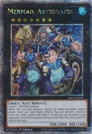Mermail Abyssgaios (Quarter Century Secret Rare) (RA04-EN065) - Quarter Century Stampede 1st Edition Quarter Century Stampede Yugioh Single  Squirtle Squad Card Shop.