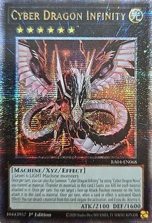 Cyber Dragon Infinity (Quarter Century Secret Rare) (RA04-EN068) - Quarter Century Stampede 1st Edition Quarter Century Stampede Yugioh Single  Squirtle Squad Card Shop.