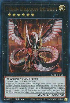 Cyber Dragon Infinity (UR) (RA04-EN068) - Quarter Century Stampede 1st Edition Quarter Century Stampede Yugioh Single  Squirtle Squad Card Shop.