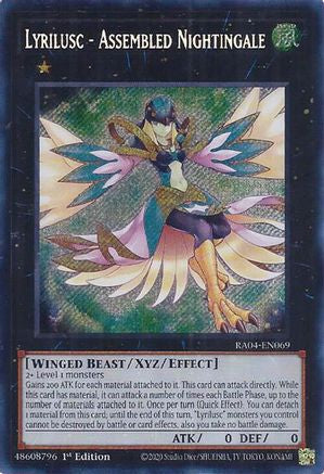Lyrilusc - Assembled Nightingale (Secret Rare) (RA04-EN069) - Quarter Century Stampede 1st Edition Quarter Century Stampede Yugioh Single  Squirtle Squad Card Shop.