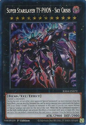 Super Starslayer TY-PHON - Sky Crisis (Secret Rare) (RA04-EN072) - Quarter Century Stampede 1st Edition Quarter Century Stampede Yugioh Single  Squirtle Squad Card Shop.