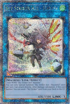 Sky Striker Ace - Hayate (New Art) (Quarter Century Secret Rare) (RA04-EN073) - Quarter Century Stampede 1st Edition Quarter Century Stampede Yugioh Single  Squirtle Squad Card Shop.