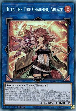 Hiita the Fire Charmer, Ablaze (PCR) (RA04-EN074) - Quarter Century Stampede 1st Edition Quarter Century Stampede Yugioh Single  Squirtle Squad Card Shop.