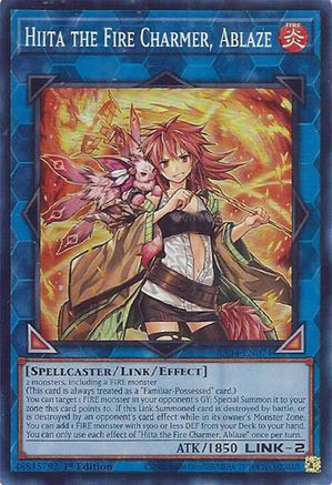 Hiita the Fire Charmer, Ablaze (RA04-EN074) - Quarter Century Stampede 1st Edition Quarter Century Stampede Yugioh Single  Squirtle Squad Card Shop.