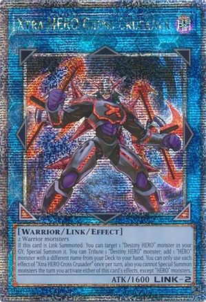 Xtra HERO Cross Crusader (Quarter Century Secret Rare) (RA04-EN076) - Quarter Century Stampede 1st Edition Quarter Century Stampede Yugioh Single  Squirtle Squad Card Shop.