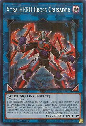 Xtra HERO Cross Crusader (RA04-EN076) - Quarter Century Stampede 1st Edition Quarter Century Stampede Yugioh Single  Squirtle Squad Card Shop.