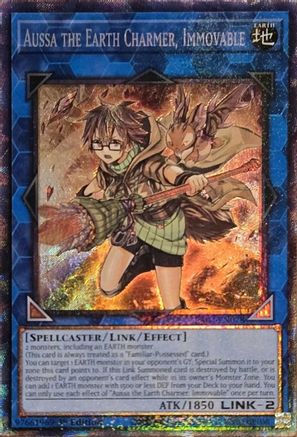Aussa the Earth Charmer, Immovable (PCR) (RA04-EN078) - Quarter Century Stampede 1st Edition Quarter Century Stampede Yugioh Single  Squirtle Squad Card Shop.