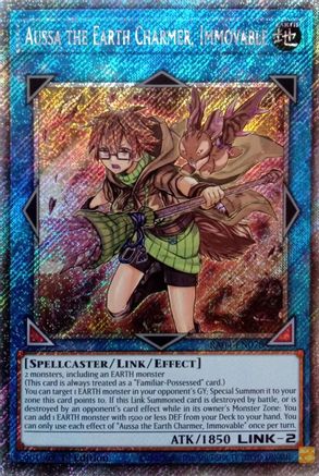 Aussa the Earth Charmer, Immovable (Platinum Secret Rare) (RA04-EN078) - Quarter Century Stampede 1st Edition Quarter Century Stampede Yugioh Single  Squirtle Squad Card Shop.