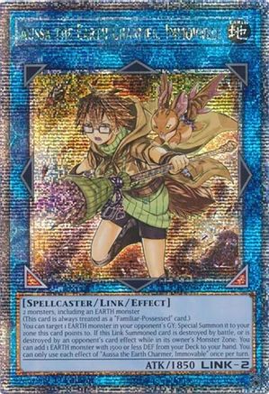 Aussa the Earth Charmer, Immovable (Quarter Century Secret Rare) (RA04-EN078) - Quarter Century Stampede 1st Edition Quarter Century Stampede Yugioh Single  Squirtle Squad Card Shop.