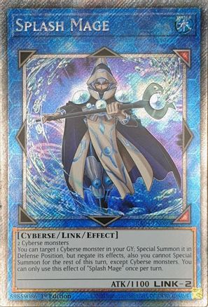 Splash Mage (Platinum Secret Rare) (RA04-EN080) - Quarter Century Stampede 1st Edition Quarter Century Stampede Yugioh Single  Squirtle Squad Card Shop.