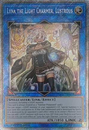Lyna the Light Charmer, Lustrous (Platinum Secret Rare) (RA04-EN081) - Quarter Century Stampede 1st Edition Quarter Century Stampede Yugioh Single  Squirtle Squad Card Shop.