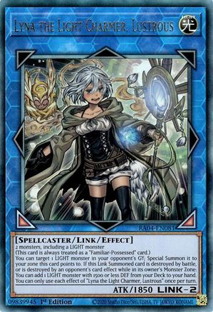 Lyna the Light Charmer, Lustrous (PUR) (RA04-EN081) - Quarter Century Stampede 1st Edition Quarter Century Stampede Yugioh Single  Squirtle Squad Card Shop.
