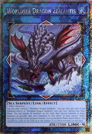 Worldsea Dragon Zealantis (Platinum Secret Rare) (RA04-EN082) - Quarter Century Stampede 1st Edition Quarter Century Stampede Yugioh Single  Squirtle Squad Card Shop.