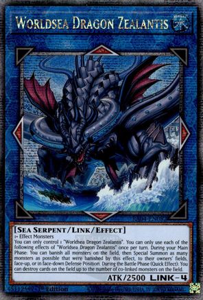 Worldsea Dragon Zealantis (Quarter Century Secret Rare) (RA04-EN082) - Quarter Century Stampede 1st Edition Quarter Century Stampede Yugioh Single  Squirtle Squad Card Shop.