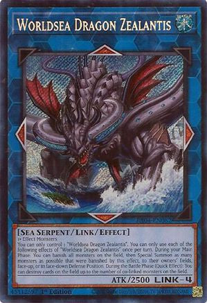 Worldsea Dragon Zealantis (Secret Rare) (RA04-EN082) - Quarter Century Stampede 1st Edition Quarter Century Stampede Yugioh Single  Squirtle Squad Card Shop.