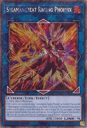 Salamangreat Raging Phoenix (Platinum Secret Rare) (RA04-EN083) - Quarter Century Stampede 1st Edition Quarter Century Stampede Yugioh Single  Squirtle Squad Card Shop.