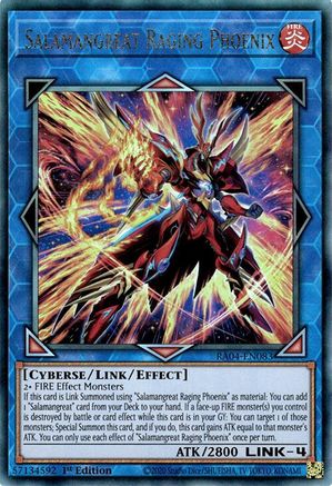 Salamangreat Raging Phoenix (PUR) (RA04-EN083) - Quarter Century Stampede 1st Edition Quarter Century Stampede Yugioh Single  Squirtle Squad Card Shop.