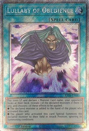 Lullaby of Obedience (Platinum Secret Rare) (RA04-EN085) - Quarter Century Stampede 1st Edition Quarter Century Stampede Yugioh Single  Squirtle Squad Card Shop.
