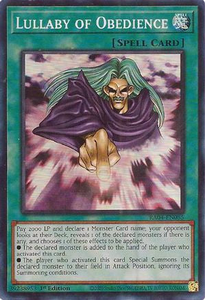 Lullaby of Obedience (RA04-EN085) - Quarter Century Stampede 1st Edition Quarter Century Stampede Yugioh Single  Squirtle Squad Card Shop.