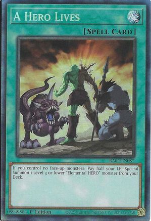 A Hero Lives (PCR) (RA04-EN087) - Quarter Century Stampede 1st Edition Quarter Century Stampede Yugioh Single  Squirtle Squad Card Shop.