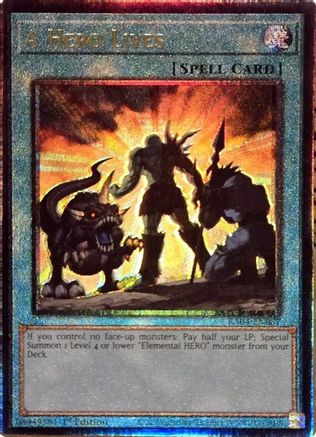 A Hero Lives (PUR) (RA04-EN087) - Quarter Century Stampede 1st Edition Quarter Century Stampede Yugioh Single  Squirtle Squad Card Shop.
