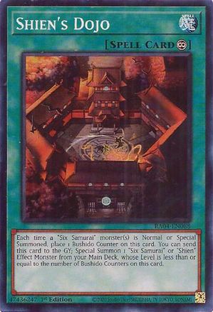 Shien's Dojo (RA04-EN088) - Quarter Century Stampede 1st Edition Quarter Century Stampede Yugioh Single  Squirtle Squad Card Shop.