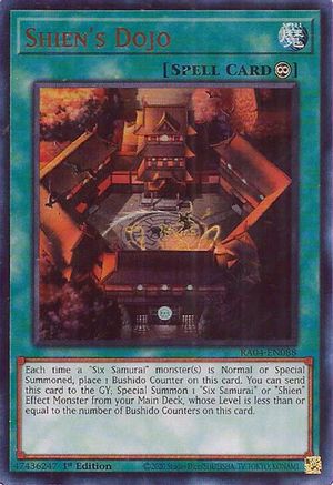 Shien's Dojo (UR) (RA04-EN088) - Quarter Century Stampede 1st Edition Quarter Century Stampede Yugioh Single  Squirtle Squad Card Shop.