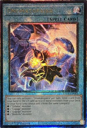 Onomatopaira (PUR) (RA04-EN089) - Quarter Century Stampede 1st Edition Quarter Century Stampede Yugioh Single  Squirtle Squad Card Shop.