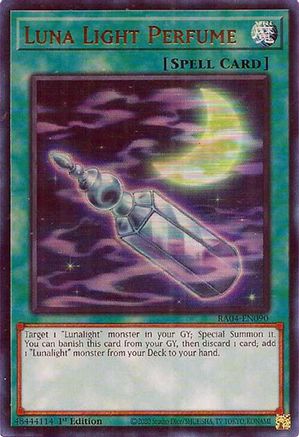 Luna Light Perfume (UR) (RA04-EN090) - Quarter Century Stampede 1st Edition Quarter Century Stampede Yugioh Single  Squirtle Squad Card Shop.