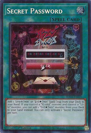 Secret Password (Secret Rare) (RA04-EN095) - Quarter Century Stampede 1st Edition Quarter Century Stampede Yugioh Single  Squirtle Squad Card Shop.