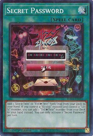 Secret Password (RA04-EN095) - Quarter Century Stampede 1st Edition Quarter Century Stampede Yugioh Single  Squirtle Squad Card Shop.