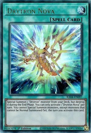 Drytron Nova (PUR) (RA04-EN097) - Quarter Century Stampede 1st Edition Quarter Century Stampede Yugioh Single  Squirtle Squad Card Shop.