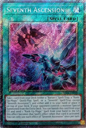 Seventh Ascension (Platinum Secret Rare) (RA04-EN098) - Quarter Century Stampede 1st Edition Quarter Century Stampede Yugioh Single  Squirtle Squad Card Shop.