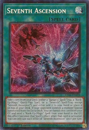 Seventh Ascension (Secret Rare) (RA04-EN098) - Quarter Century Stampede 1st Edition Quarter Century Stampede Yugioh Single  Squirtle Squad Card Shop.