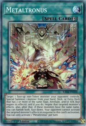 Metaltronus (PCR) (RA04-EN100) - Quarter Century Stampede 1st Edition Quarter Century Stampede Yugioh Single  Squirtle Squad Card Shop.