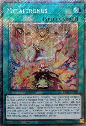 Metaltronus (Platinum Secret Rare) (RA04-EN100) - Quarter Century Stampede 1st Edition Quarter Century Stampede Yugioh Single  Squirtle Squad Card Shop.