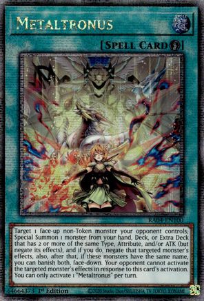 Metaltronus (Quarter Century Secret Rare) (RA04-EN100) - Quarter Century Stampede 1st Edition Quarter Century Stampede Yugioh Single  Squirtle Squad Card Shop.