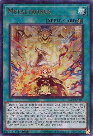 Metaltronus (UR) (RA04-EN100) - Quarter Century Stampede 1st Edition Quarter Century Stampede Yugioh Single  Squirtle Squad Card Shop.