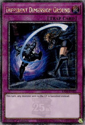 Different Dimension Ground (Quarter Century Secret Rare) (RA04-EN101) - Quarter Century Stampede 1st Edition Quarter Century Stampede Yugioh Single  Squirtle Squad Card Shop.