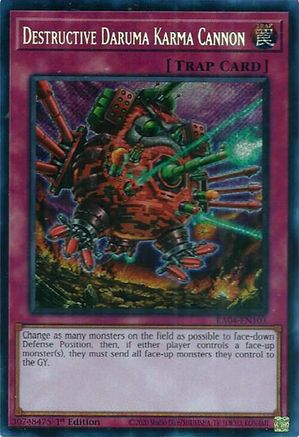 Destructive Daruma Karma Cannon (Secret Rare) (RA04-EN103) - Quarter Century Stampede 1st Edition Quarter Century Stampede Yugioh Single  Squirtle Squad Card Shop.