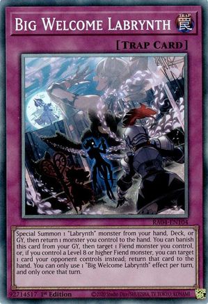 Big Welcome Labrynth (PCR) (RA04-EN104) - Quarter Century Stampede 1st Edition Quarter Century Stampede Yugioh Single  Squirtle Squad Card Shop.