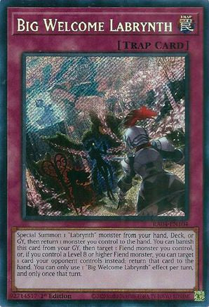 Big Welcome Labrynth (Secret Rare) (RA04-EN104) - Quarter Century Stampede 1st Edition Quarter Century Stampede Yugioh Single  Squirtle Squad Card Shop.