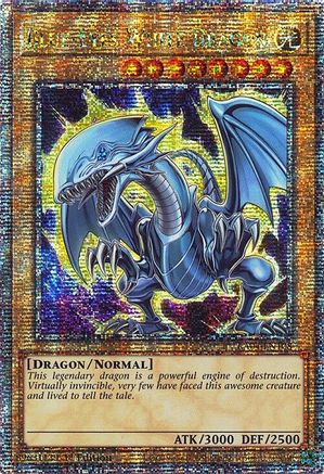 Blue-Eyes White Dragon (7th Art) (Quarter Century Secret Rare) (RA04-EN108) - Quarter Century Stampede 1st Edition Quarter Century Stampede Yugioh Single  Squirtle Squad Card Shop.