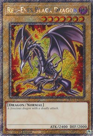 Red-Eyes Black Dragon (7th Art) (Platinum Secret Rare) (RA04-EN109) - Quarter Century Stampede 1st Edition Quarter Century Stampede Yugioh Single  Squirtle Squad Card Shop.