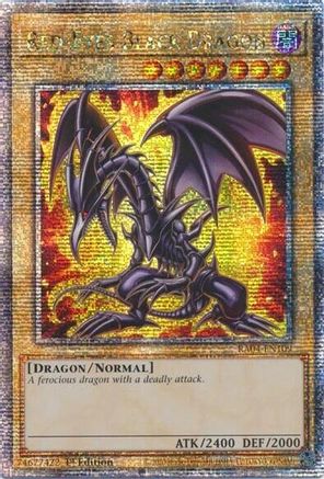 Red-Eyes Black Dragon (7th Art) (Quarter Century Secret Rare) (RA04-EN109) - Quarter Century Stampede 1st Edition Quarter Century Stampede Yugioh Single  Squirtle Squad Card Shop.