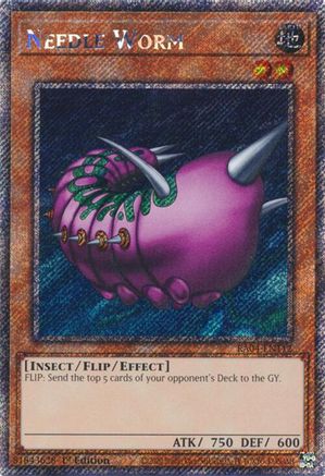 Needle Worm (Platinum Secret Rare) (RA04-EN112) - Quarter Century Stampede 1st Edition Quarter Century Stampede Yugioh Single  Squirtle Squad Card Shop.