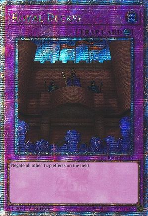 Royal Decree (Quarter Century Secret Rare) (RA04-EN113) - Quarter Century Stampede 1st Edition Quarter Century Stampede Yugioh Single  Squirtle Squad Card Shop.