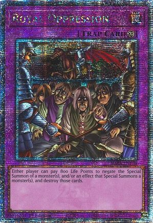Royal Oppression (Quarter Century Secret Rare) (RA04-EN120) - Quarter Century Stampede 1st Edition Quarter Century Stampede Yugioh Single  Squirtle Squad Card Shop.